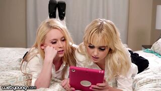 Chloe Cherry és fősulis csaja lesbi kísérletezésre adja fejét