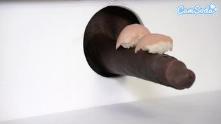 Hatalmas keblű lezbi milf-ek sushi glory hole kalandja bbc szopással és cuki ázsiai tinitel