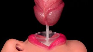 Közelről: a legjobb szopás, ami spriccelésre kényszerít a tölcséren keresztül! élvezés etetés! finom oboázás asmr 4k