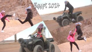 Motor, lyuk és baszás: izgat, ahogy a sínai-sivatagban motorozik egy bájos ribanc, egyiptom 2024